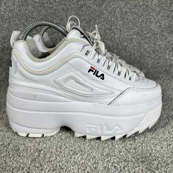 FILA Disruptor II 2 Wedge Women's Platform Shoe Sneaker Chunky size 8 White - Picture 1 of 11
